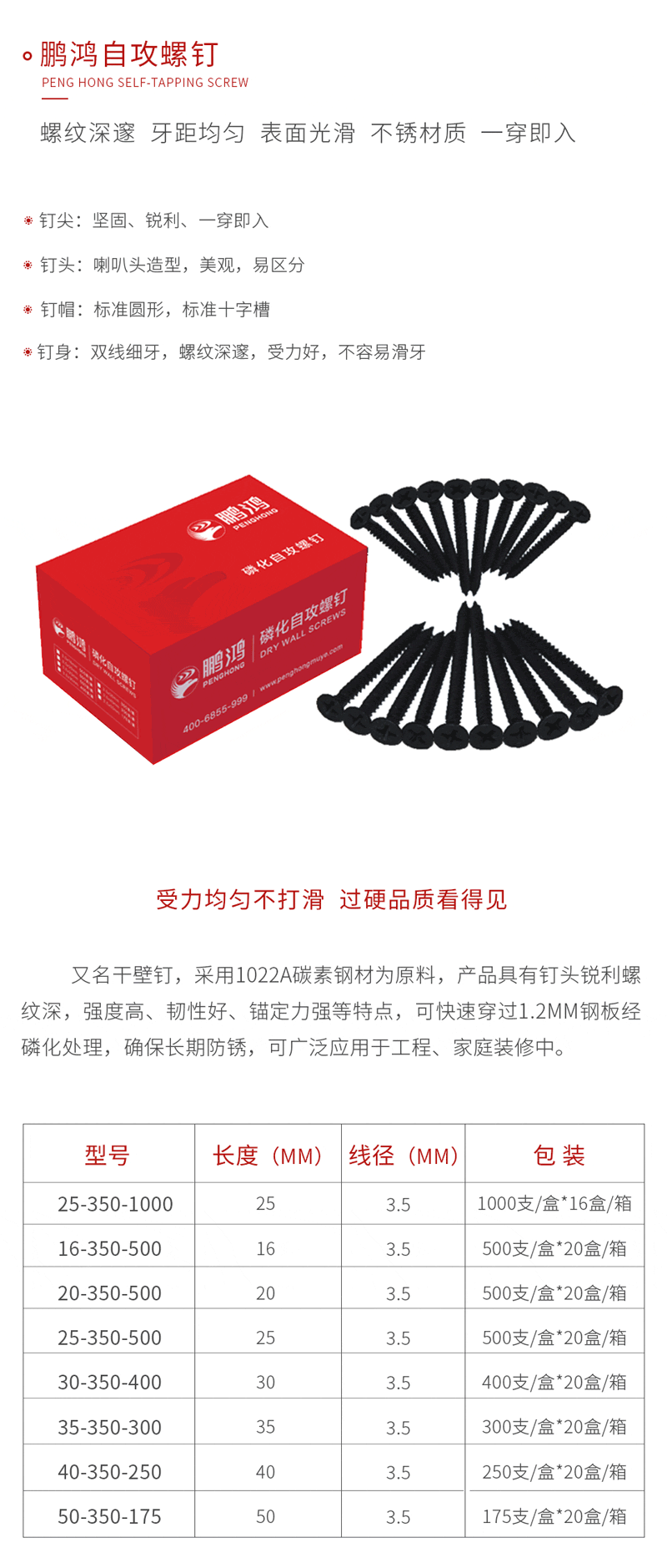 Z6尊龙自攻螺钉