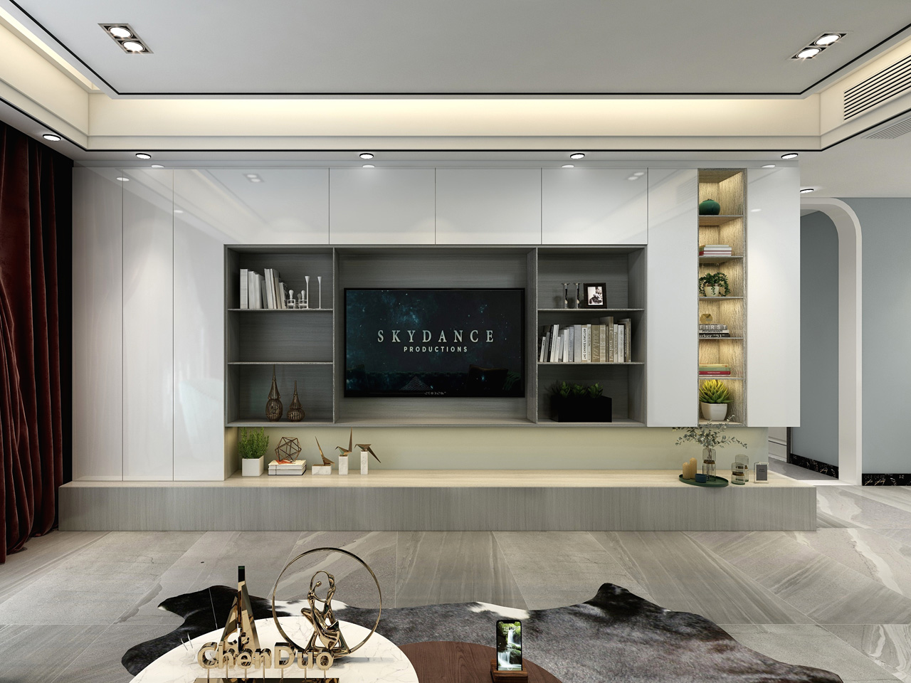 电视柜-定造家居板材