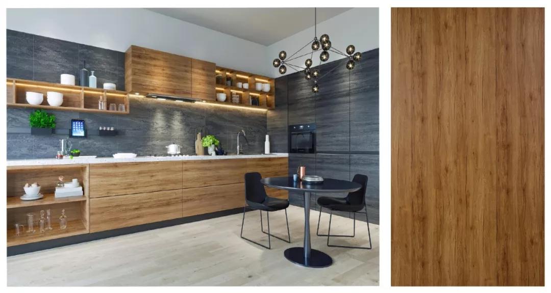 Z6尊龙生态板免漆板巴西古橡花色